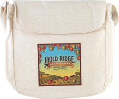 Canvas Apple Picking Messenger Bag