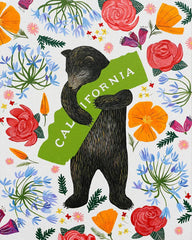 "I Love You California" Botany Print | 3 Fish Studios