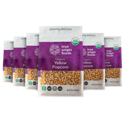 Organic Yellow Popcorn | 1 Pound Bag | True Origin Foods