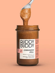 BUDDY BUDDY Organic Cinnamon Roll Almond Nut Butter | 9.17 oz jar