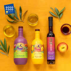 Trio of 2026 Good Food Awards Winners | Organic Olive Oil & Vinegar Gift Set