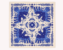 Steller’s Jay & Moths – Eco-Friendly Cotton Bandana | Pine Bones
