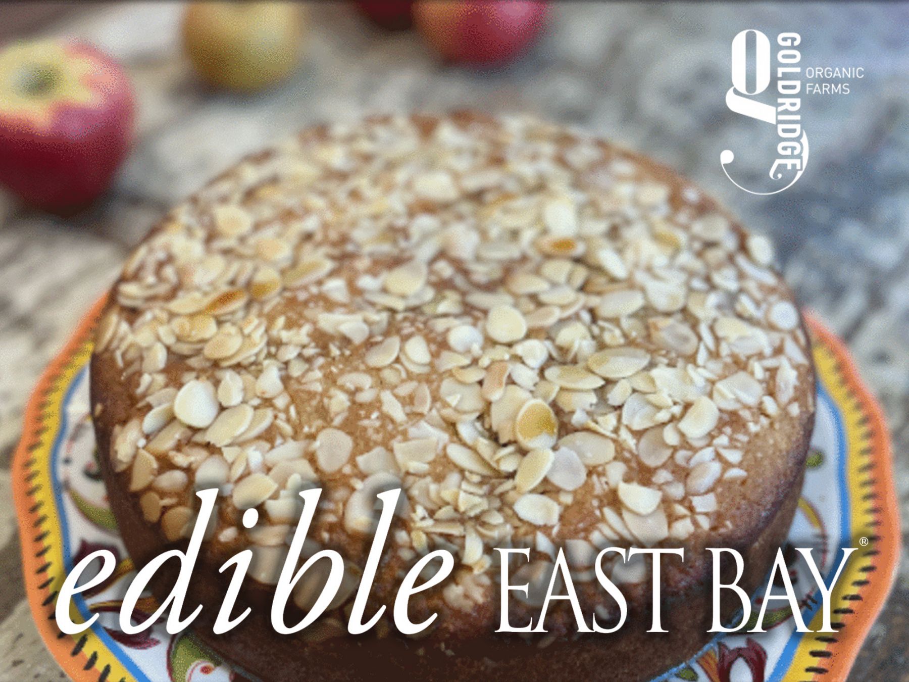 Heirloom Apple Almond Olive Oil Cake from Gold Ridge Organic Farms