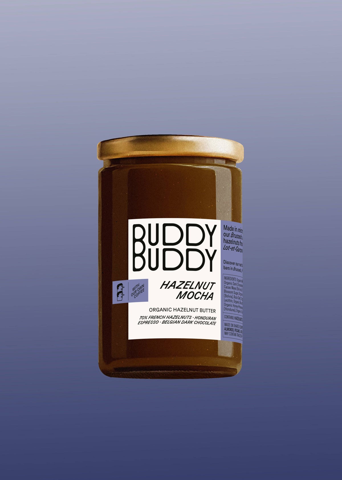 Organic Hazelnut Mocha Butter | BUDDY BUDDY | 10 oz