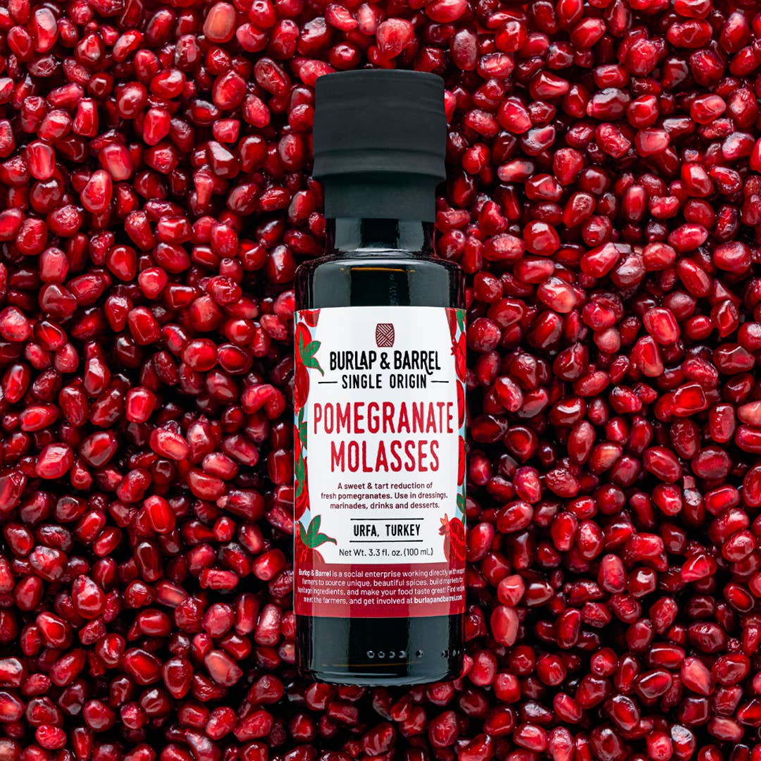 Burlap & Barrel | Pomegranate Molasses - Single Origin Drizzle & Marinade | 3.3 oz
