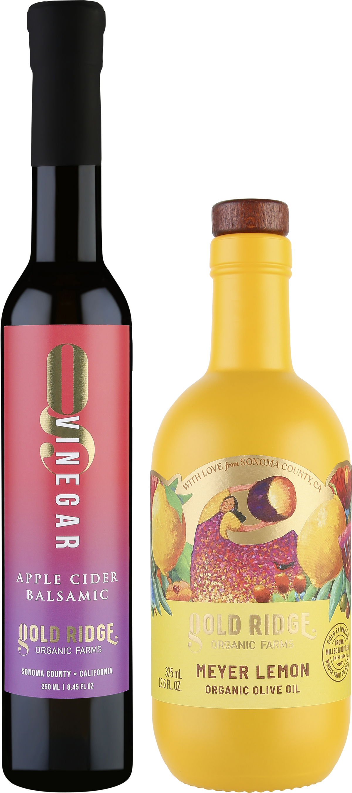 Dynamic Duo #3:  Organic Meyer Lemon Olive Oil + Apple Cider Balsamic Vinegar