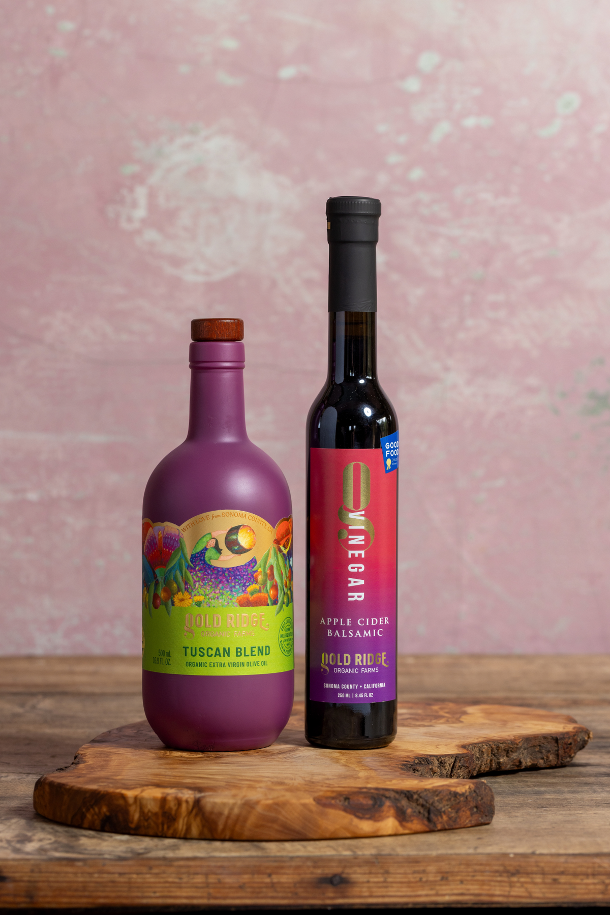 Dynamic Duo #1:  Organic Tuscan Blend Extra Virgin Olive Oil + Apple Cider Balsamic Vinegar