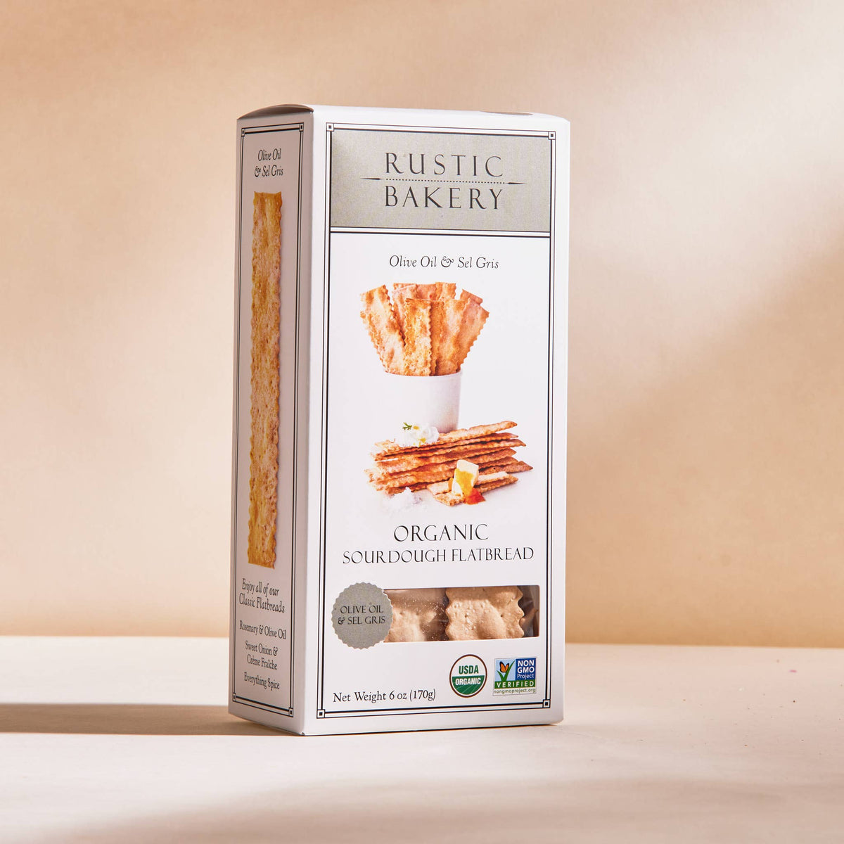 Rustic Bakery Flatbreads - Olive Oil & Sel Gris Box | 6 oz.